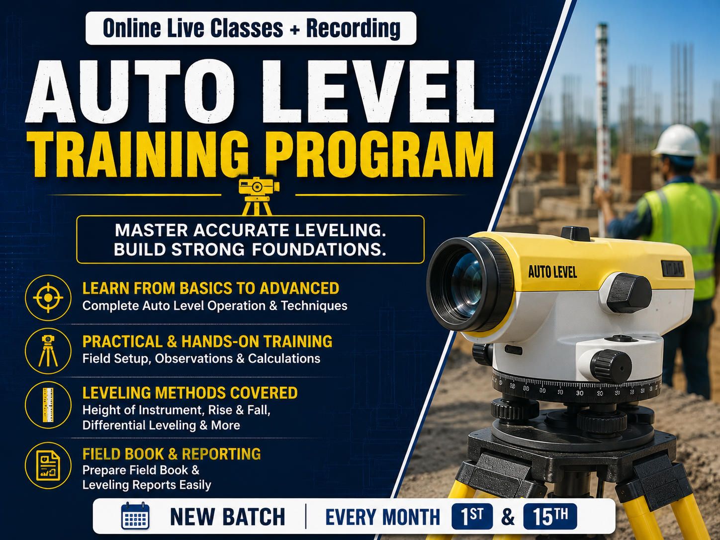 Auto level-Training Program